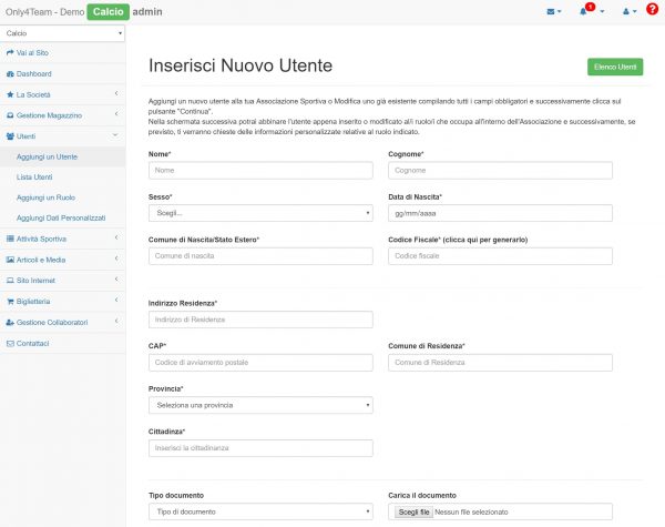 Calcio Software + Sito Web - immagine 7