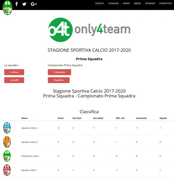 Calcio Software + Sito Web - immagine 11